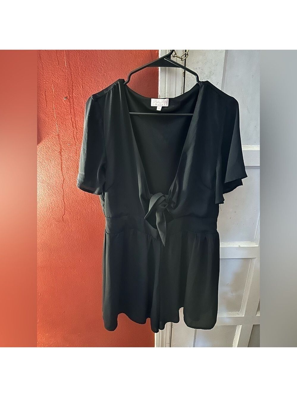 Pink Lily Black Romper Love For A Lifetime XL - Picture 7 of 15